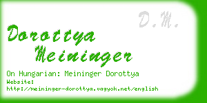 dorottya meininger business card